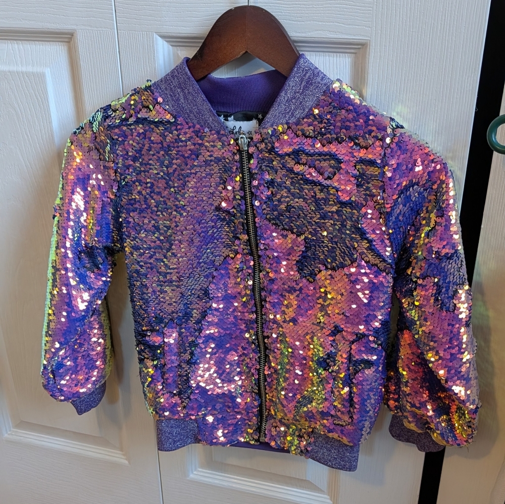 Lola + the Boys Lavender Haze Bomber Jacket